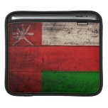 Old Wooden Oman Flag Sleeve For iPads