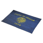 Old Wooden Oregon Flag; Placemats