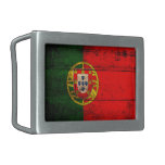 Old Wooden Portugal Flag belt buckles