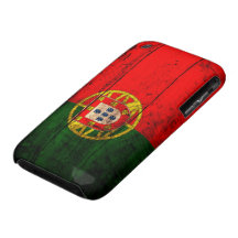 Old Wooden Portugal Flag iPhone 3 Case