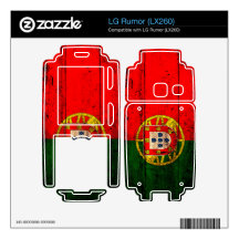 Old Wooden Portugal Flag; LG Rumor Decal
