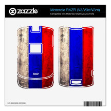 Old Wooden Russia Flag; Skin For Motorola RAZR