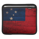 Old Wooden Samoa Flag Sleeve For iPads