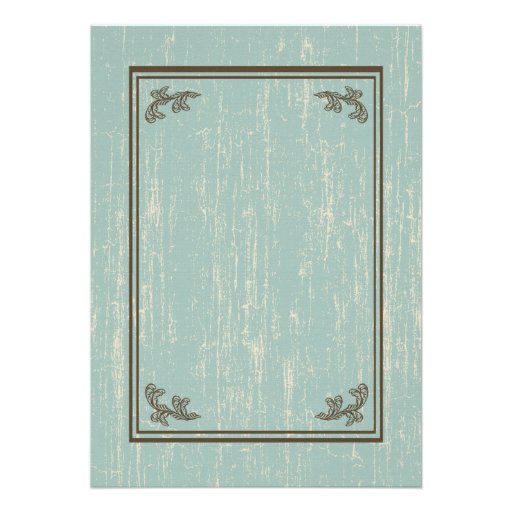 Old Wooden Sign 5 x 7 Rehearsal Dinner Personalized Invitations