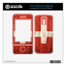 Old Wooden Switzerland Flag HTC Touch Pro Skin