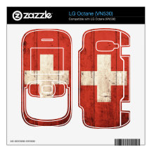 Old Wooden Switzerland Flag Skins For The LG Octane