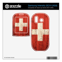 Old Wooden Switzerland Flag Samsung Intensity II Skin