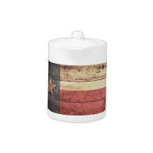 Old Wooden Texas Flag;