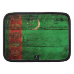 Old Wooden Turkmenistan Flag Organizers