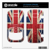 Old Wooden UK Flag; Decal For The LG Octane