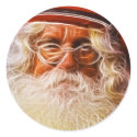 Old World Father Christmas Santa Claus Portrait stickers by KahunaLuna Old World Father Christmas Santa Claus Portrait stickers