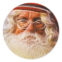 Old World Father Christmas Santa Claus Portrait stickers by KahunaLuna Old World Father Christmas Santa Claus Portrait stickers