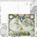 Old World Map, 1666 postcards