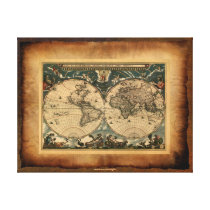 Old World Map Art Poster
