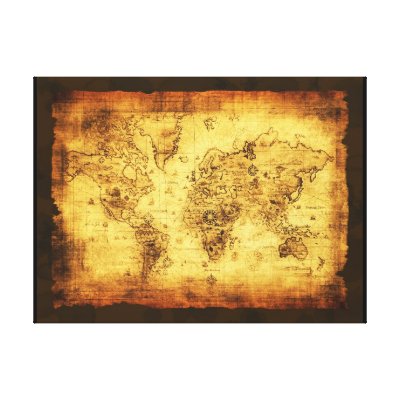 Stretched World Map