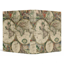 Old world map 3 ring binders