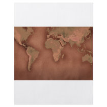 old world map flyer