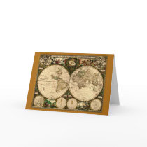 Old World Map Gifts cards by HANDPRINTS Old World Map Gifts cards
