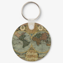 Old World Map Gifts keychains