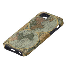 Old World Map iPhone 5 Tough Case iPhone 5 Cases