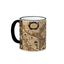 Old World Map Mugs