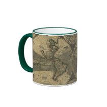 Old World Map Mugs