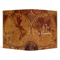 Old World Map Photo Album Binders