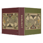 Old World Map Reversible Binder