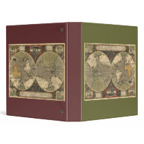Old World Map Reversible Binder