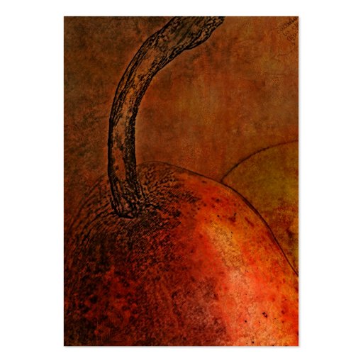 Old World Pear Art Business Card (front side)