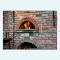 Old World Pizza Oven Card cards