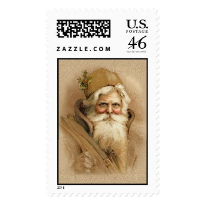 Old World Santa 2 Postage Stamp by Memory_Lane