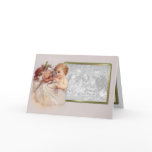Old World Santa and Cherub Greeting Card