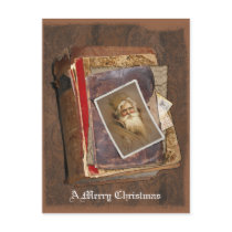 Old World Santa Books, A Merry Christmas postcards by KahunaLuna Old World Santa Books, A Merry Christmas postcards