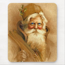 Old World Santa Claus, Vintage Victorian St. Nick mousepads