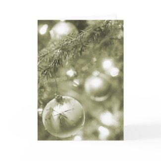 Old World Sparkle Holiday Card card