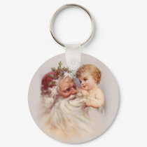 Old WorldSantaCherub keychains