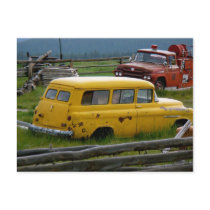 Old Yellow Car postcards