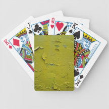 Old Yellow paint cracked Card Deck