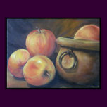 'Olde Apple Pot' Apples oil painting