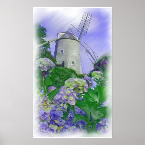 Olde Cape Cod Windmill Oil Print (standard canvas) print