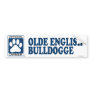 Olde English Bulldogge Blue Bumper Sticker