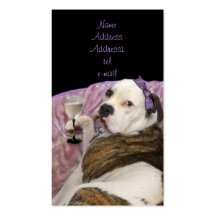 olde english bulldogge business card