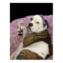 olde english bulldogge postcard