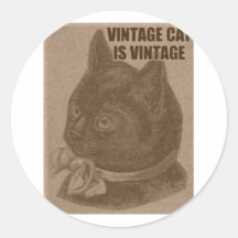 Olde LOLcat Round Stickers