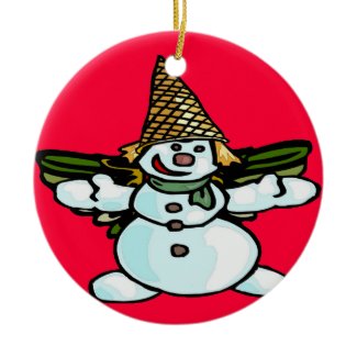 Older New Orleans Snowman, Mr Bangle Christmas Ornament