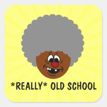 Older than dirt and proud of it senior citizen square stickers