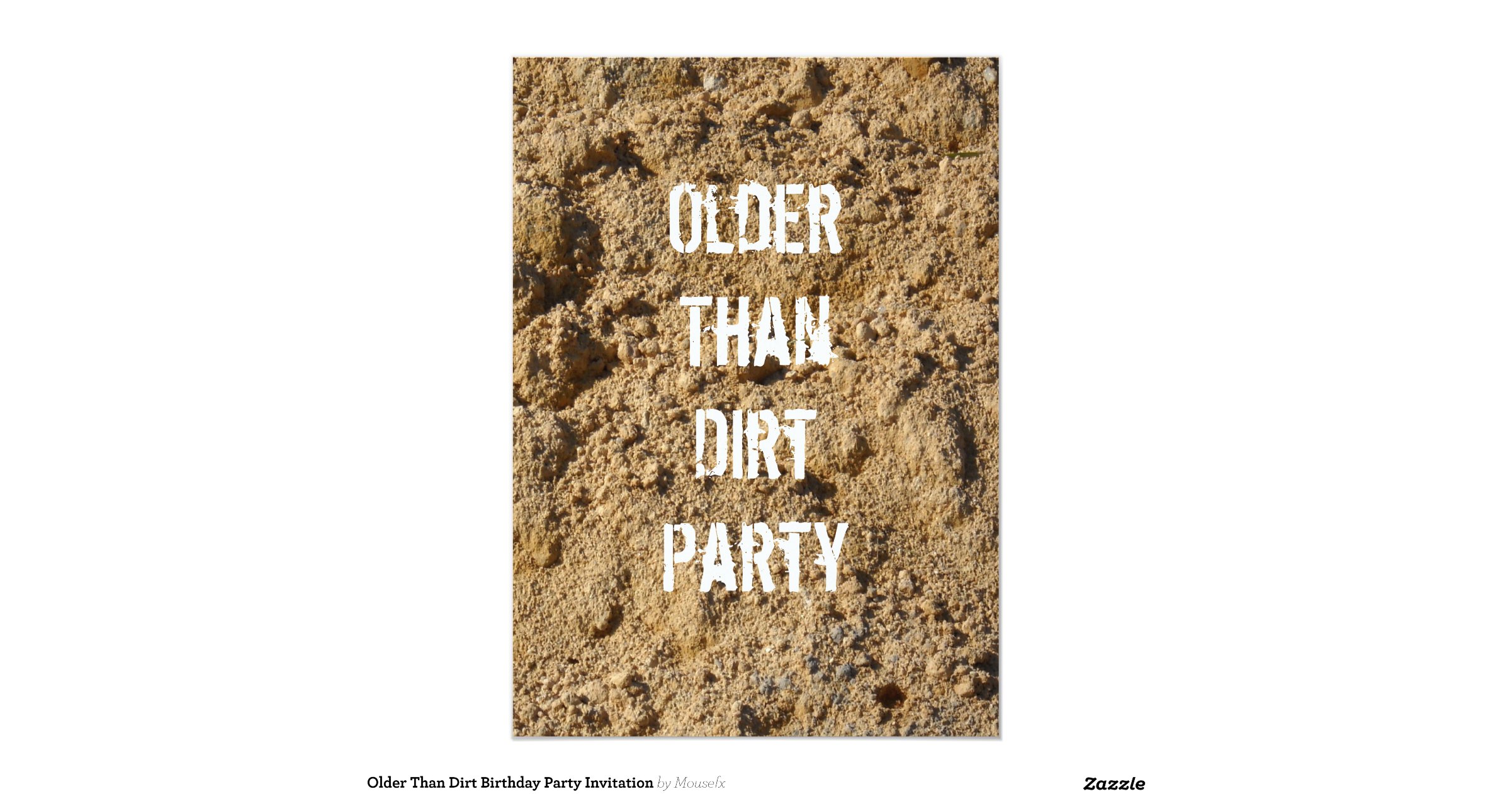 older_than_dirt_birthday_party_invitation ...