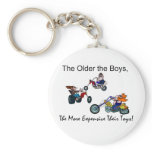 Older the Boys The More Expensive Toys Key Chains