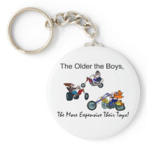 Older the Boys The More Expensive Toys Key Chains